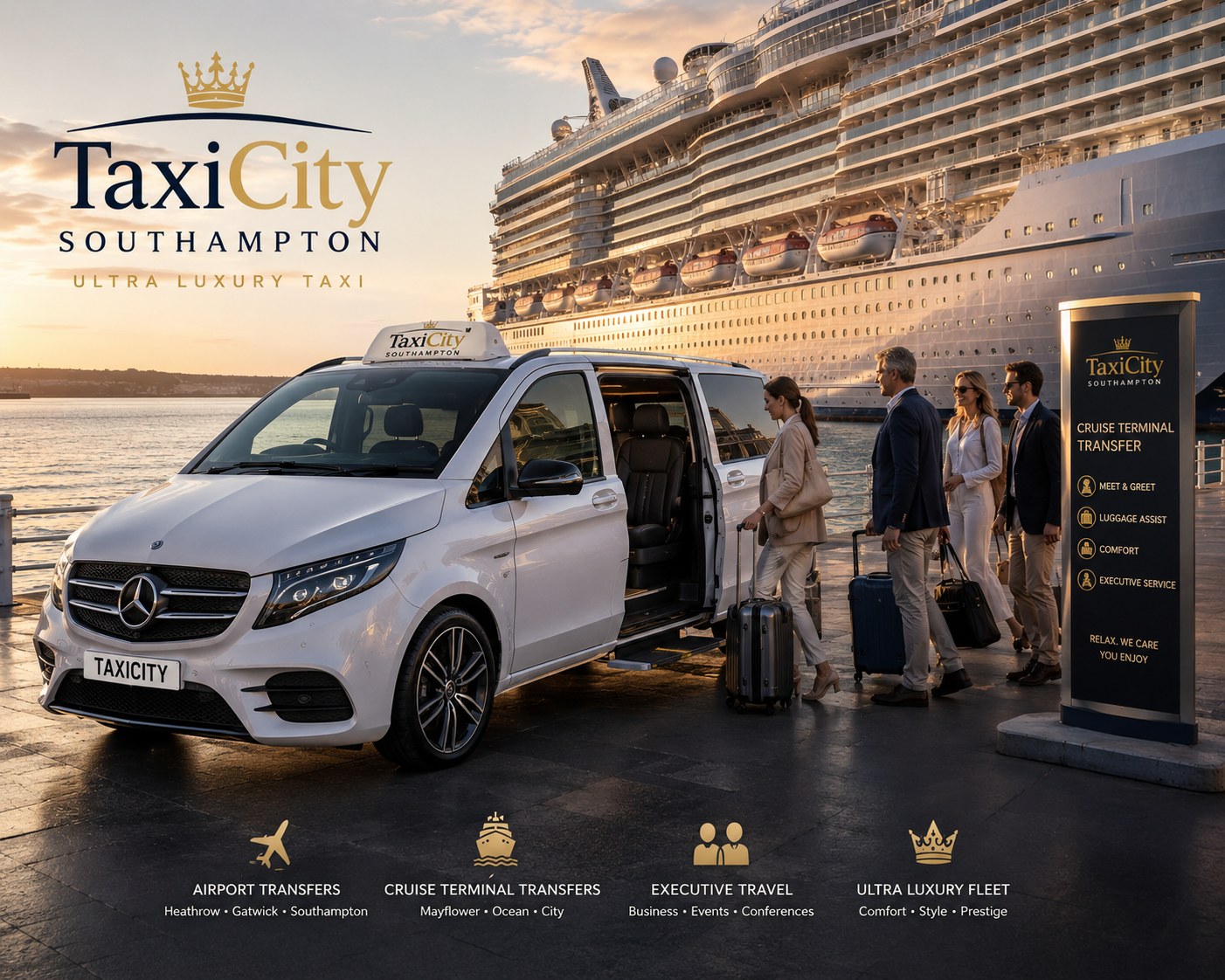 TaxiCity Southampton at Southampton cruise terminal